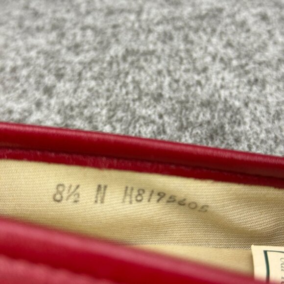 ✅SAS Womens 8.5N Red Leather Tripad Comfort Penny Loafers Slip-On Moccasin Style - Picture 3 of 12